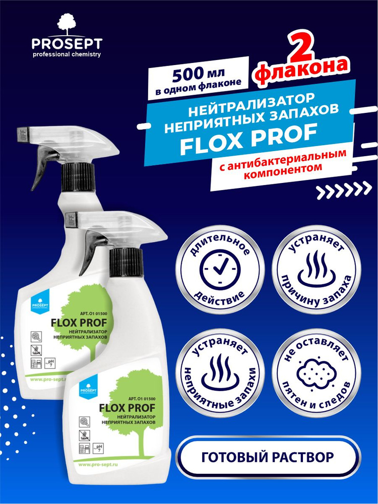 Нейтрализатор неприятных запахов FLOX PROF 500 мл. х 2 шт. #1