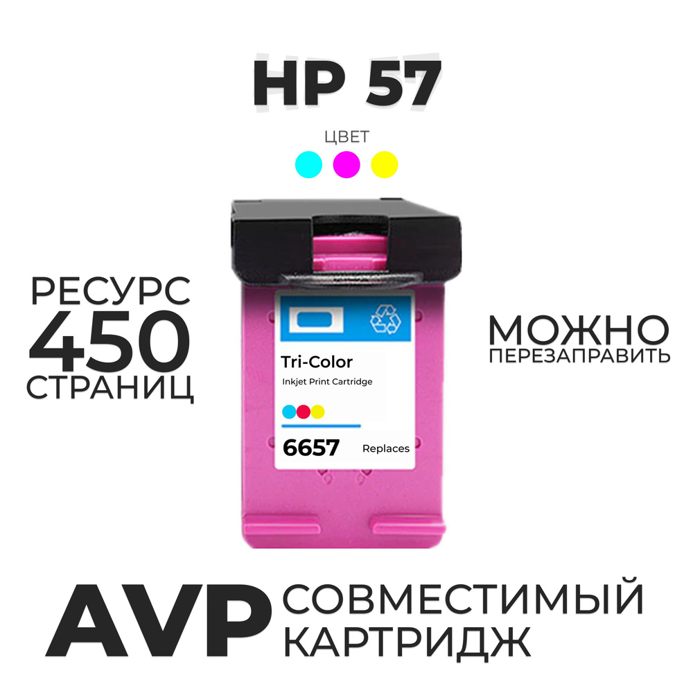 AVP Cartridge Картридж, совместимый, Набор CMY, 1 шт #1