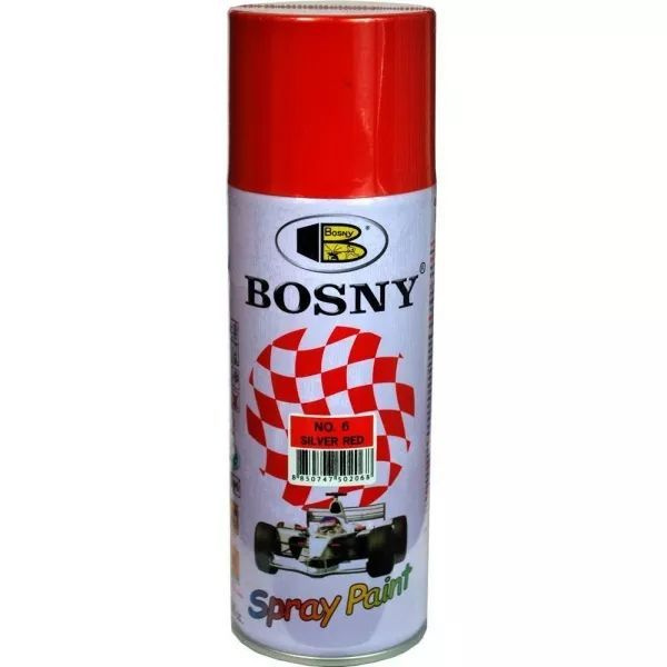 Bosny Аэрозольная краска, Акриловая, Глянцевое покрытие, 0.400 л, 0.300 кг, красный  #1