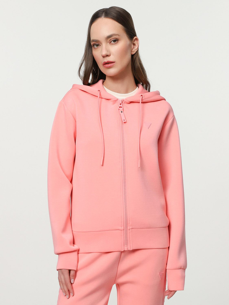 Толстовка GUESS Allie Scuba Hoodie Zip Sweatsh #1