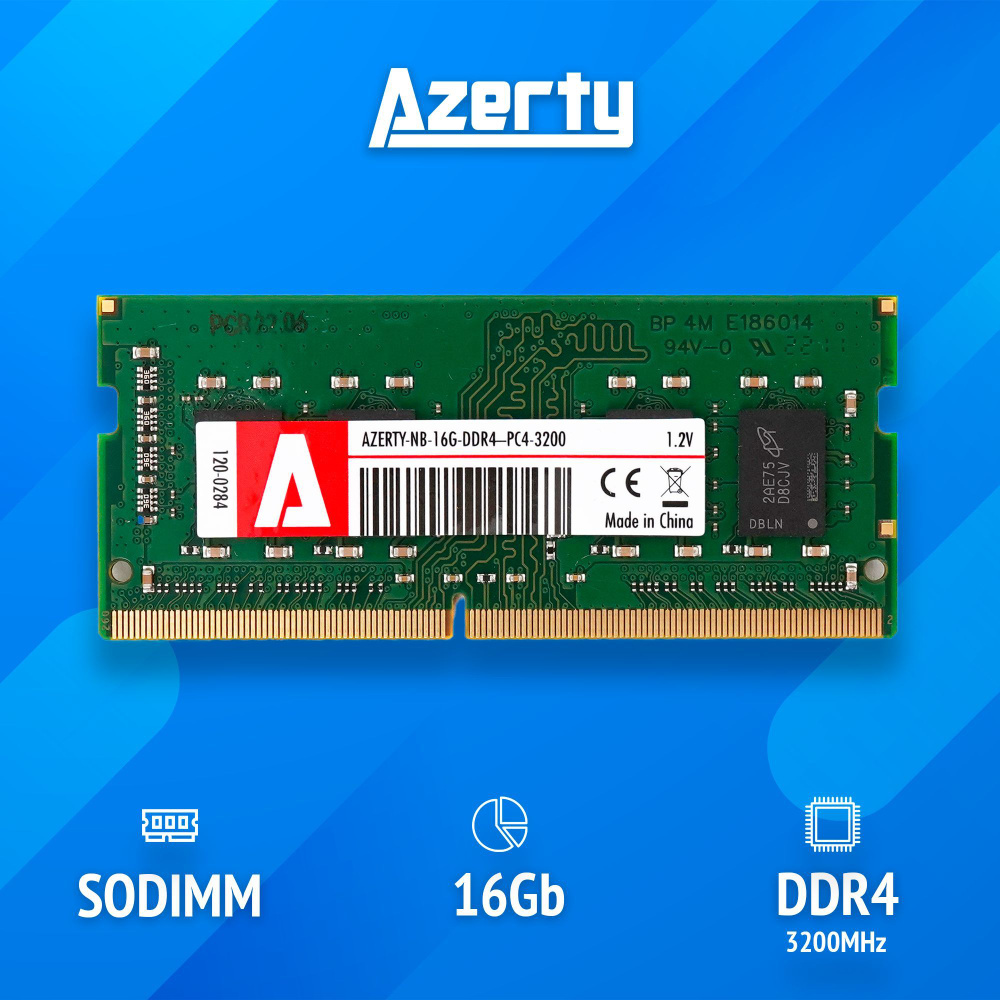 Azerty Оперативная память SODIMM 16Gb NB-16G-3200 1x16 ГБ (120-0284) #1