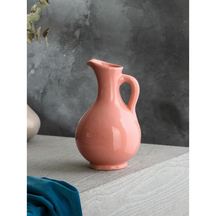 Кувшин керамический "Шираз", 1,4 л, розовый, 1 сорт, Иран #1