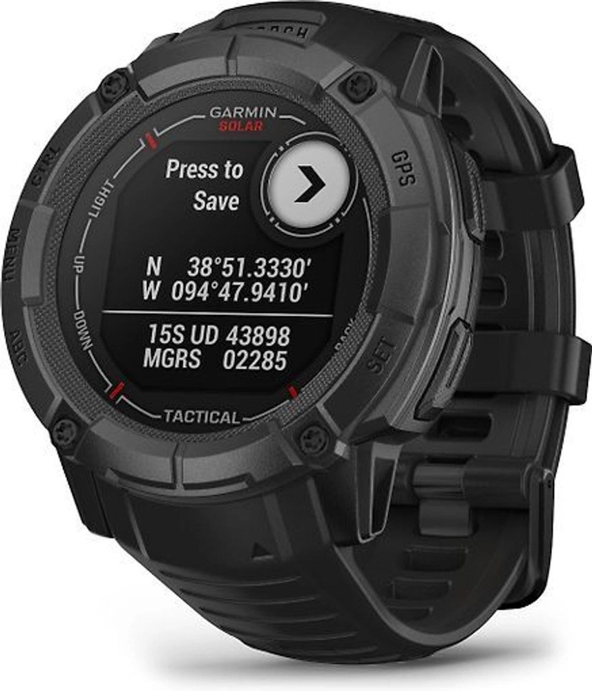 Умные часы Garmin Instinct 2X Solar Tactical, черный #1