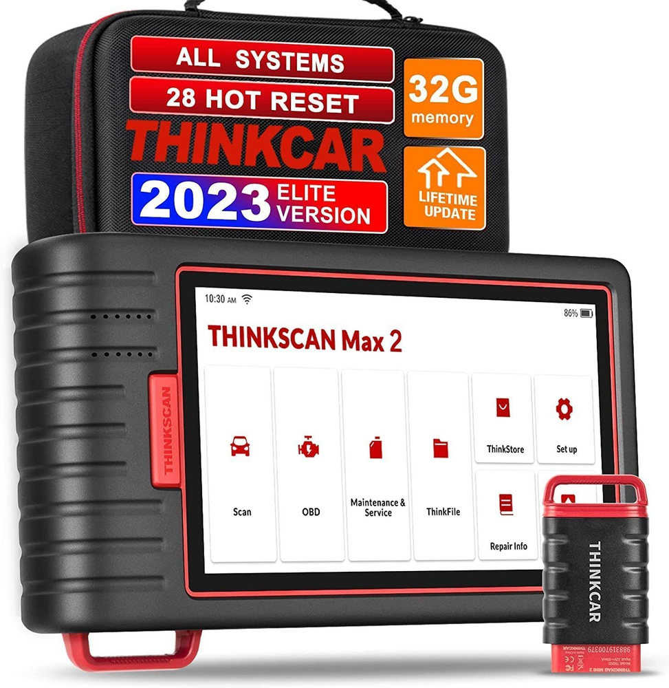 Thinkcar Thinkscan Max2 OBD2 сканер пожизненное бесплатное обновление  диагностический инструмент сканирования с протоколом CAN-FD, диагностика  всех ...