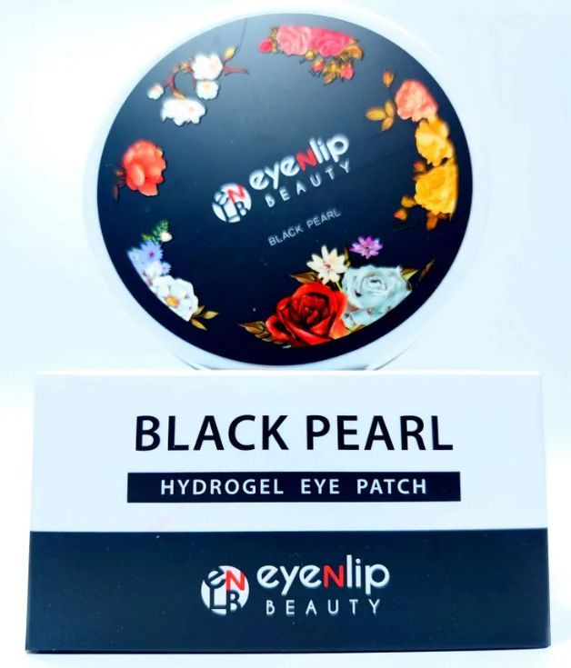 Eyenlip, Патчи для глаз гидрогелевые c черным жемчугом, 60шт #1