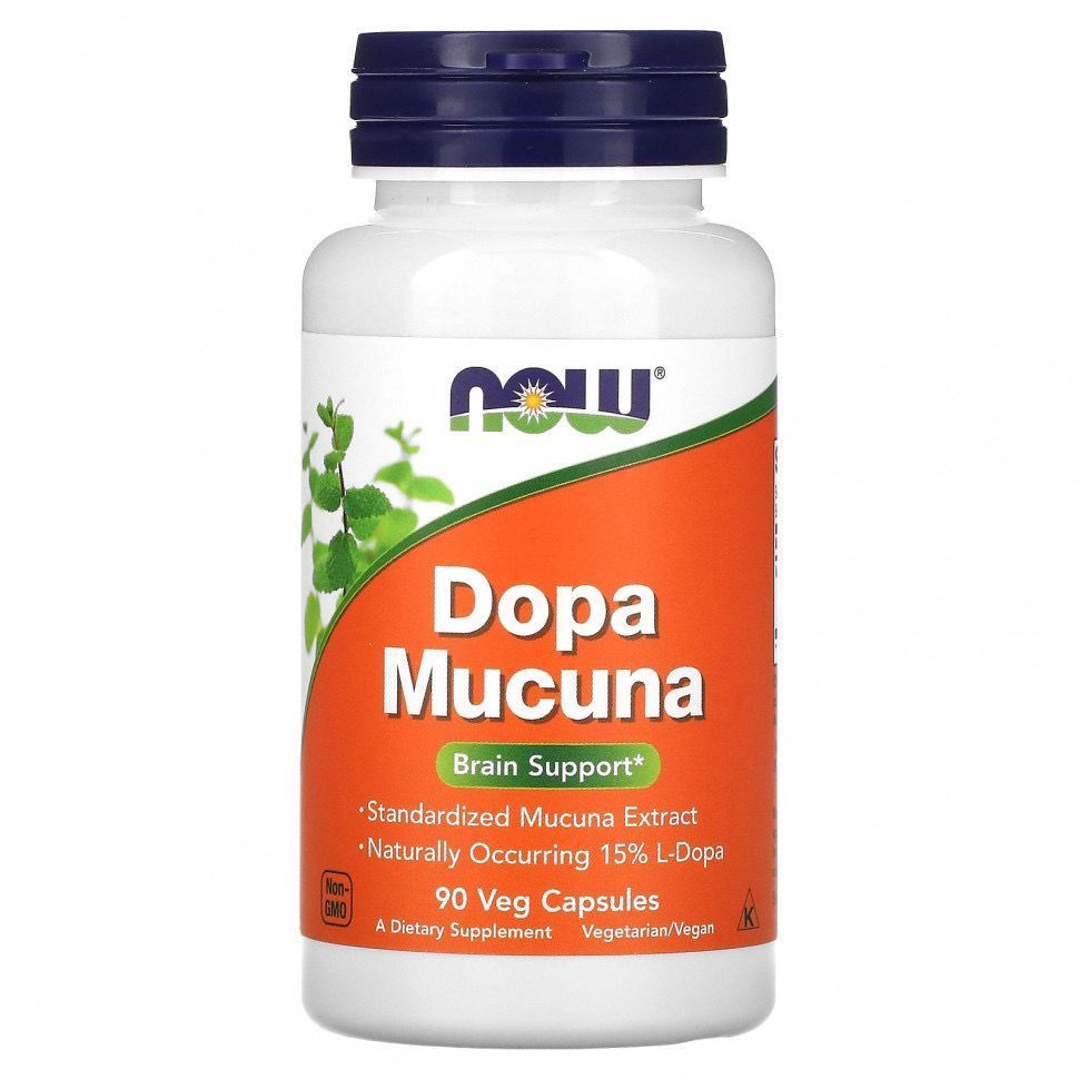 NOW Foods, Dopa Mucuna, 90 растительных капсул #1