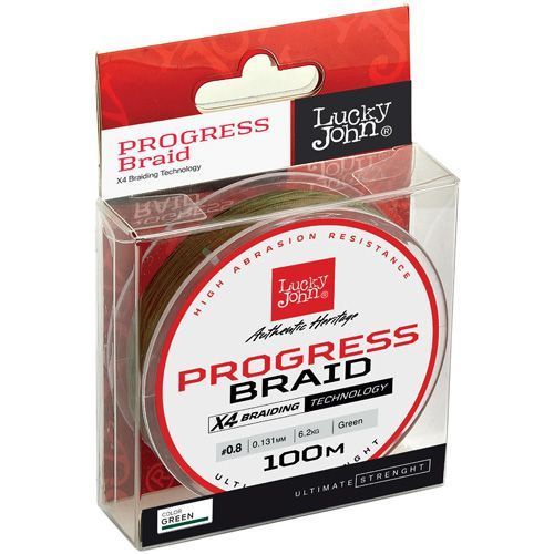 Леска плетёная Lucky John Progress BRAID Green 100/013 #1