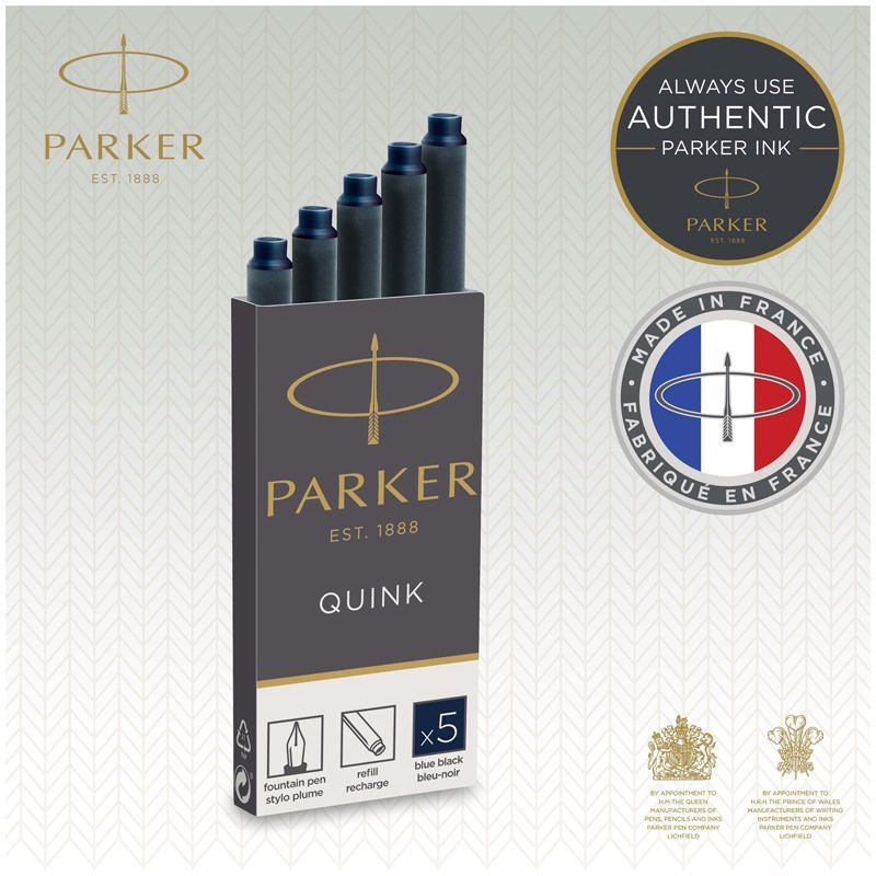 Картриджи чернильные Parker "Cartridge Quink" темно-синие, 5шт., блистер  #1