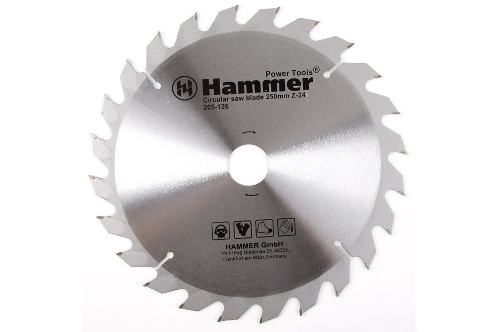 Диск пильный твердосплавный Hammer Flex 250х30 мм, 24 зуб. #1