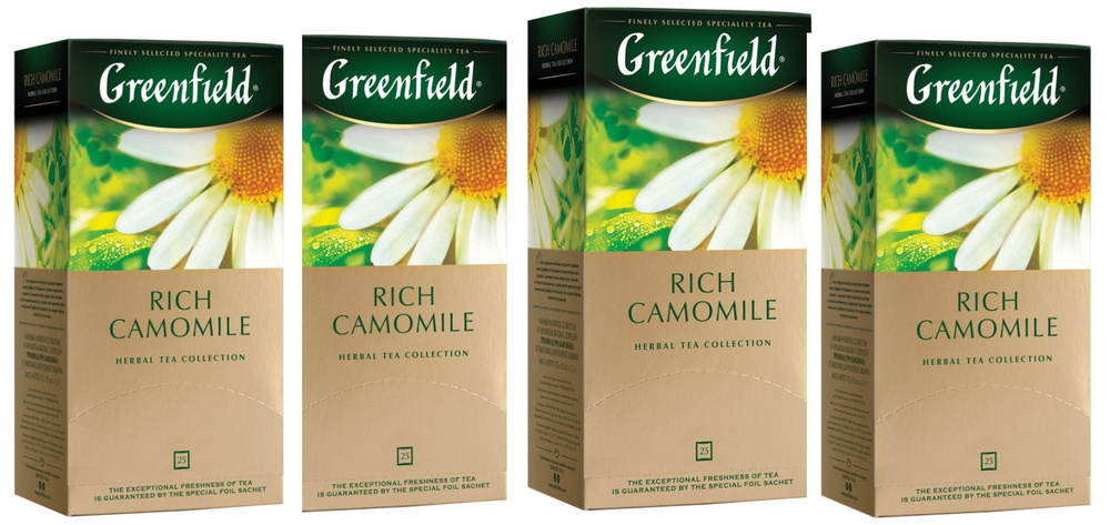 Чай Greenfield (Гринфилд) ''Rich Camomile'' 25 пак.- 4уп #1