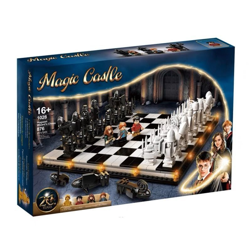 Конструктор Magic Castle1028 "Хогвартс: Волшебные шахматы" 876 деталей (Гарри Поттер/Развивающий конструктор #1