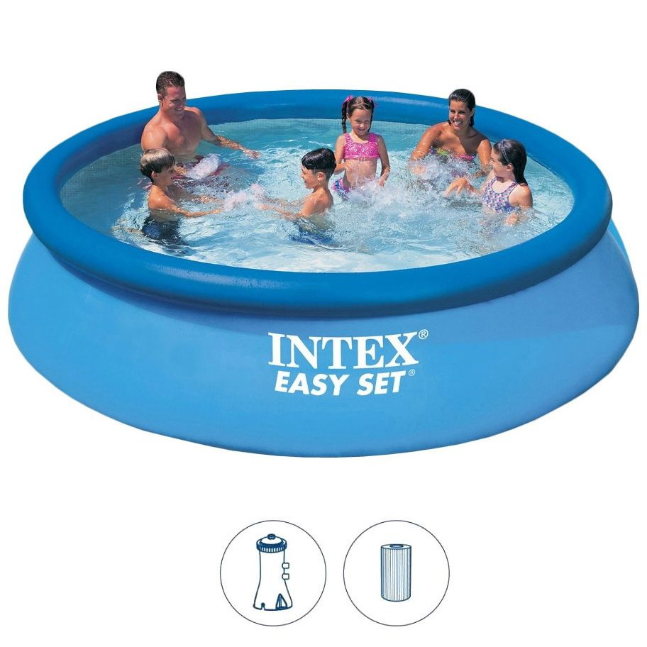 Надувной бассейн Intex 28132 Easy Set 366*76 см, фильтр-насос #1