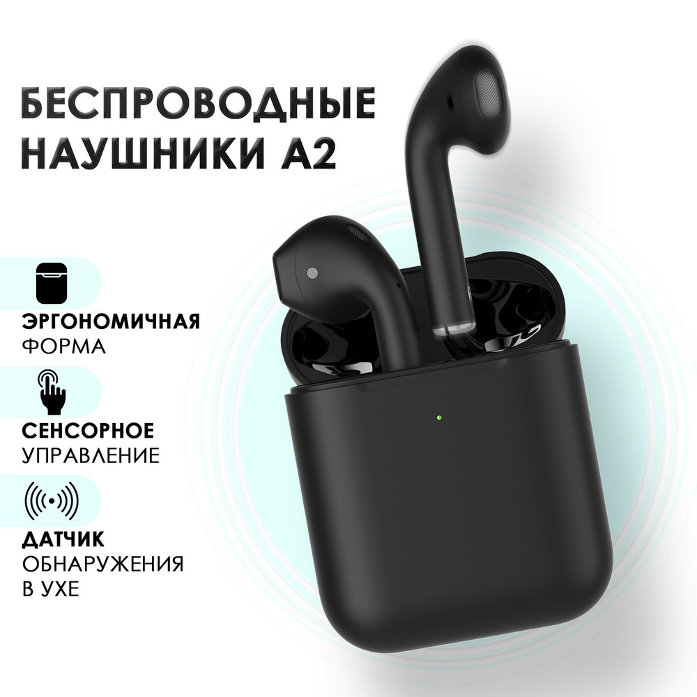 Наушники беспроводные с шумоподавлением и микрофоном / Гарнитура блютуз (Bluetooth) для телефона  #1