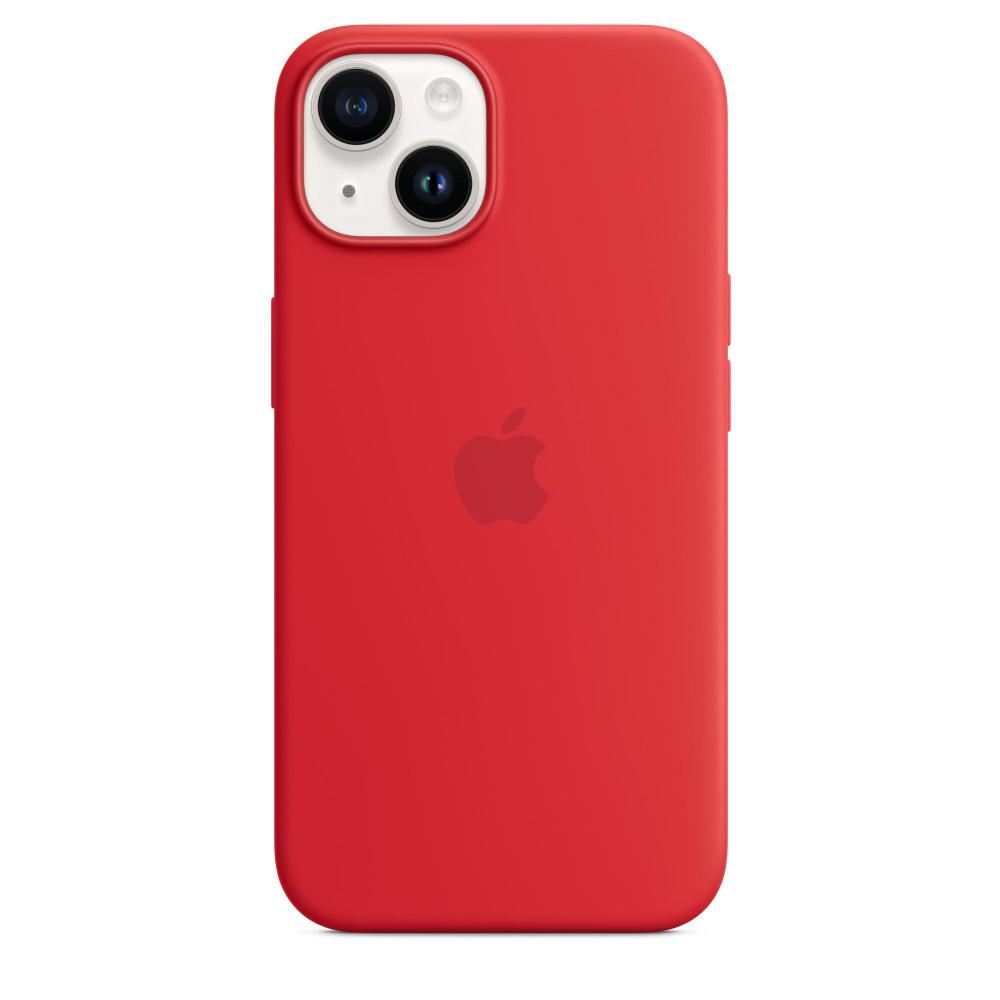 Чехол силиконовый Apple iPhone 14 Silicone Case MagSafe Red (Красный) MPRW3ZE/A  #1