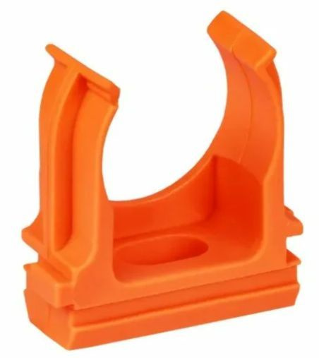 Крепеж-клипса для труб d16 мм цвет оранжевый (упаковка 100 шт)  #1