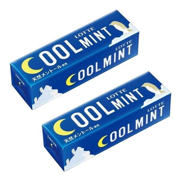 Жевательная резинка освежающая мята Cool mint Lotte, 19,1 г х 2 шт  #1