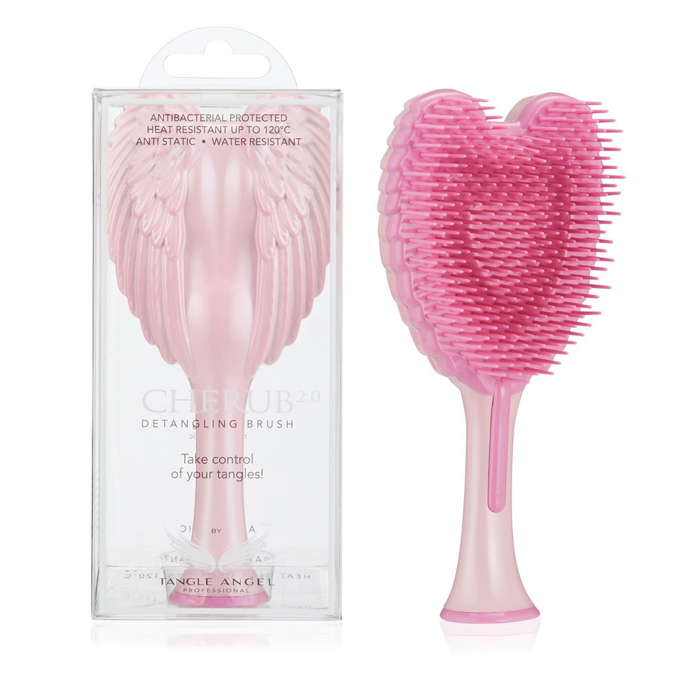 Массажная детская расческа для волос Tangle Angel Cherub 2.0 Gloss Pink  #1