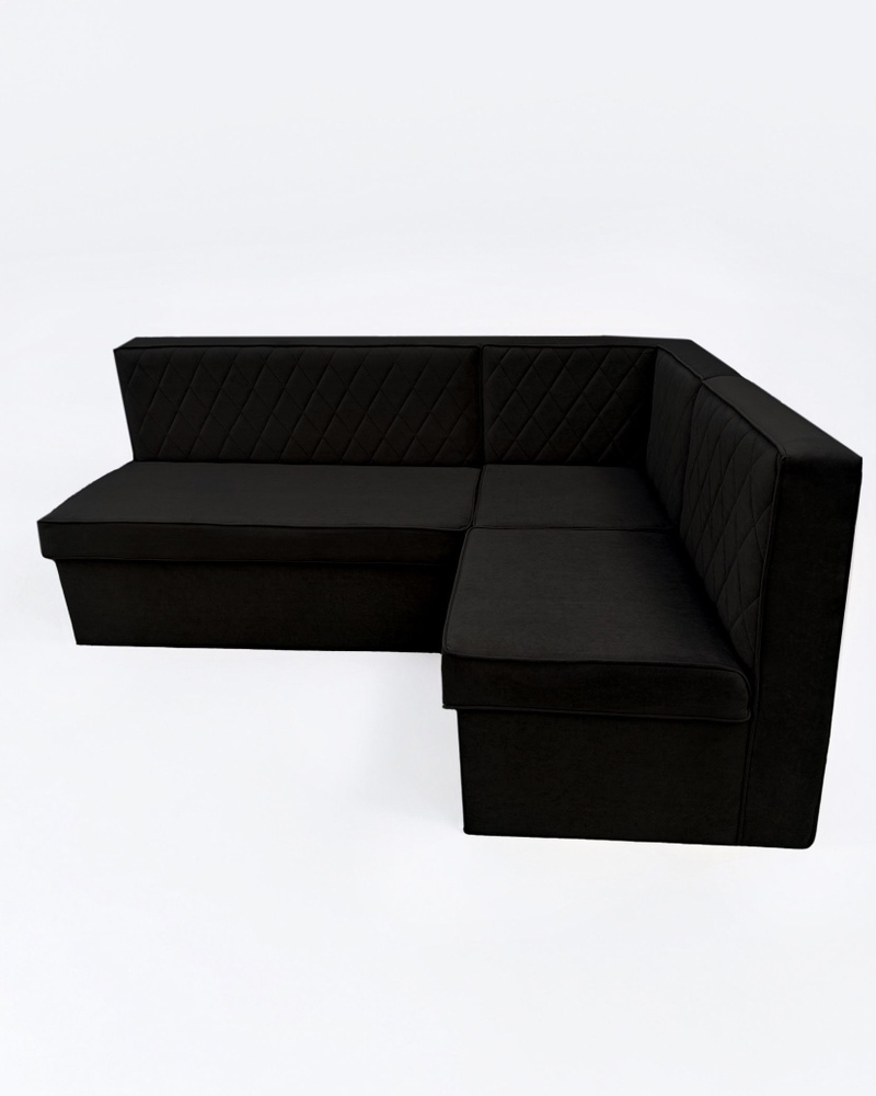 Оникс Угловой диван , механизмДельфин,180х120х82см, черный #1