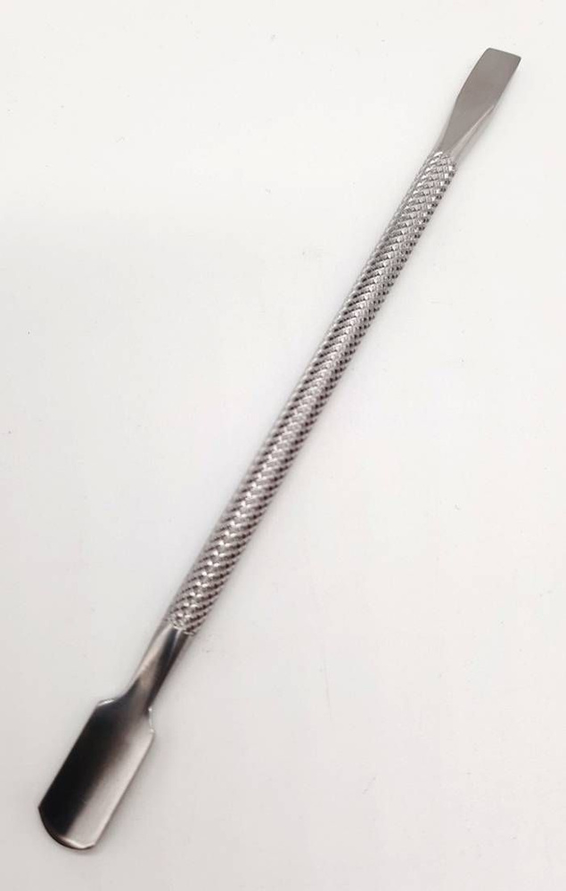 Палочка для маникюра - Пушер №3, серебристый цвет, длина 12,7 см, 1 шт  #1