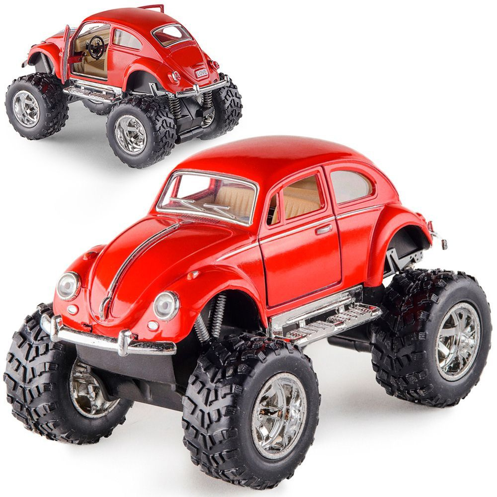 Металлическая машинка Kinsmart 1:32 1967 Volkswagen Classical Beetle (off Road) KT5057DB инерционная #1