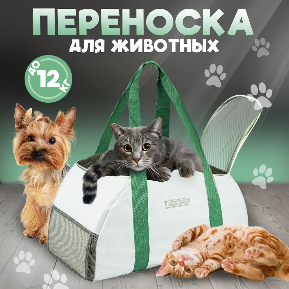 Сумка переноска для кошек и собак мелких пород, для кота, для животных, большая на плечо, для самолета, #1