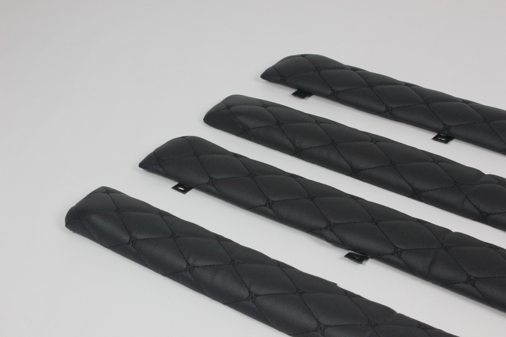 Декоративные Накладки (Батоны) обшивки двери ВАЗ 2101-2107 (Классика) (Черный Комплект)  #1