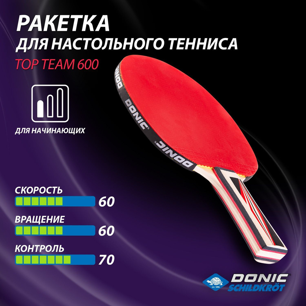 Ракетка для настольного тенниса Donic Top Team 600 #1