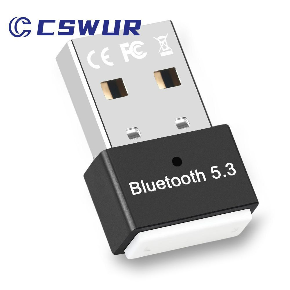 Bluetooth USB-Адаптер, блютуз адаптер для пк, ноутбука, беспроводных наушников, принтера, телефона, геймпада #1