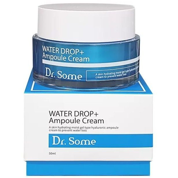 Dr. Some WATER DROP Ampoule Cream Увлажняющий гиалуроновый ампульный крем для лица 50мл  #1