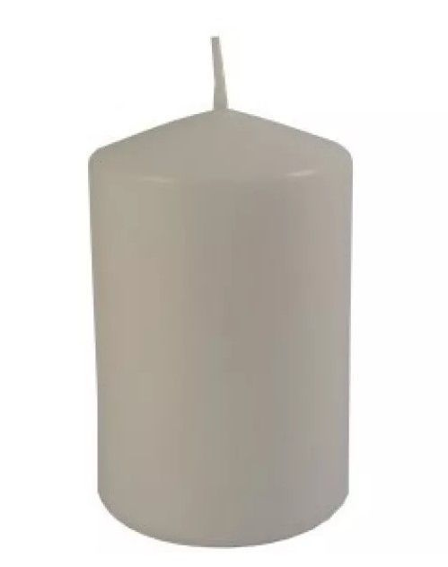 Свеча столбик белая 50х80мм #1