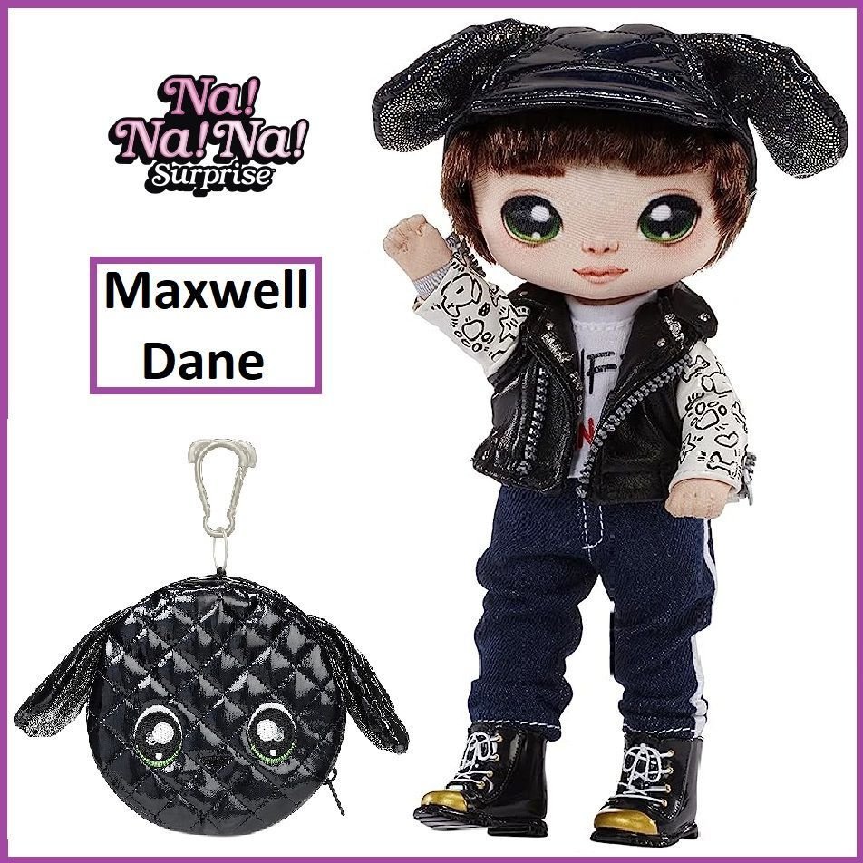 Кукла мягкая Na!Na!Na! Surprise Glam серия 1 - Maxwell Dane 19 см с сумочкой 575375 MGA Entertainment #1