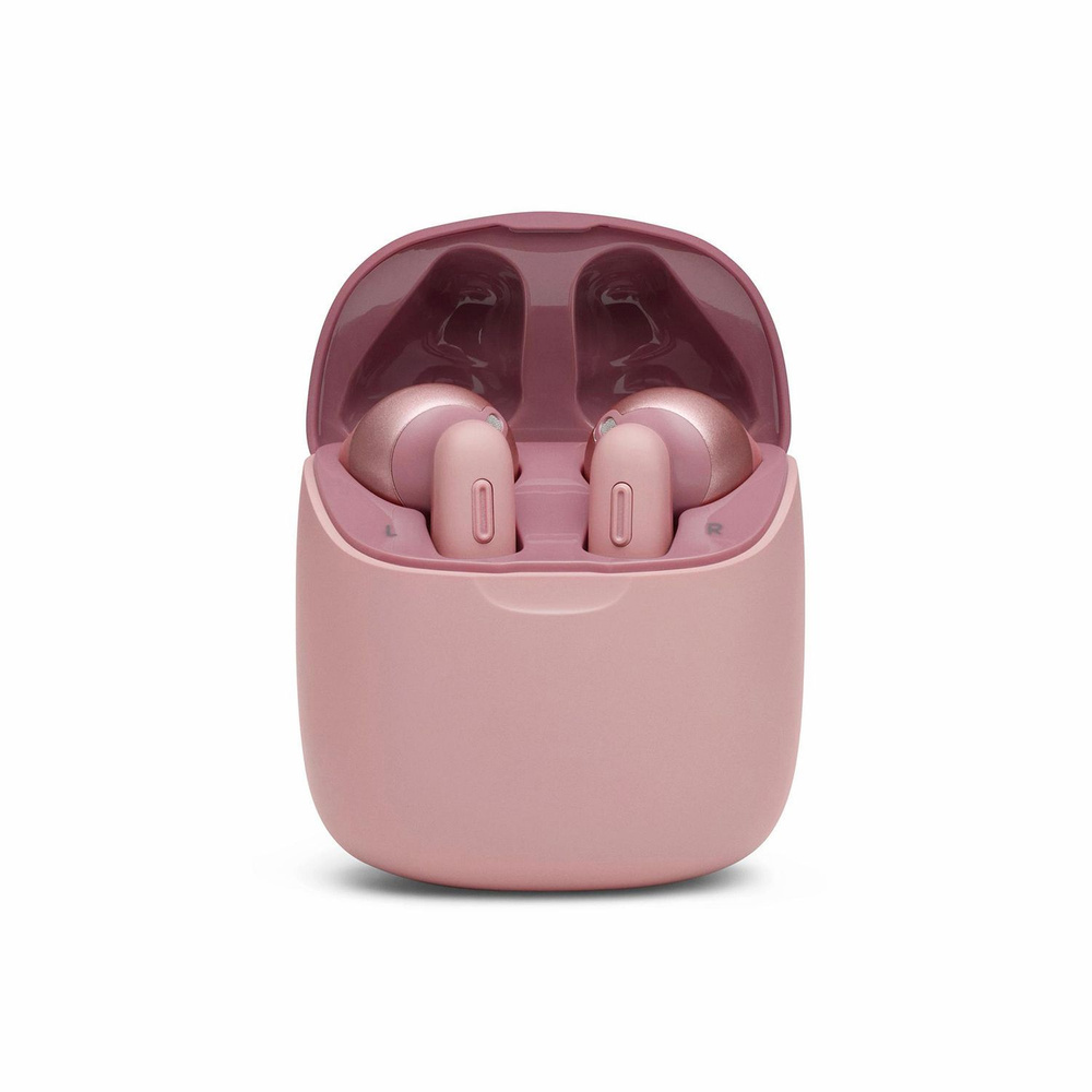 Bluetooth наушники T220TWS, стереонаушники-вкладыши розовые #1