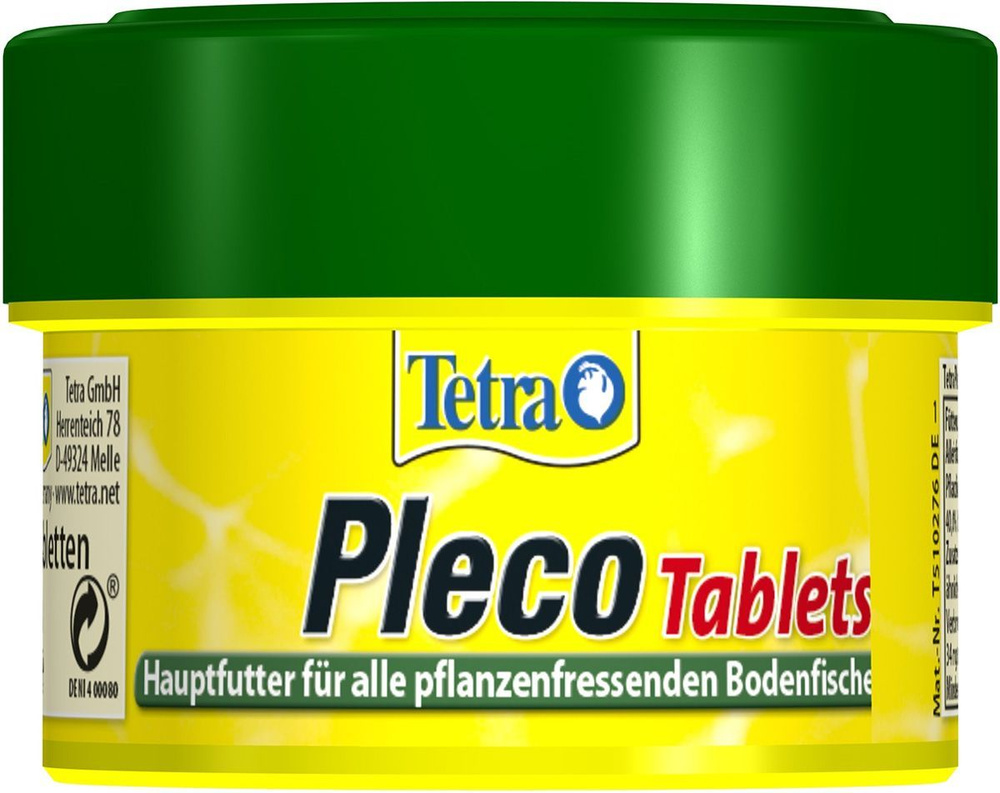 Таблетки TETRA PLECO TABLETS корм для растительноядных донных рыб (58 табл)  #1