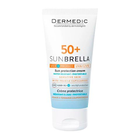 ДЕРМЕДИК Санбрелла Крем SPF50+ для ЧУВСТВИТЕЛЬНОЙ кожи 50г  #1