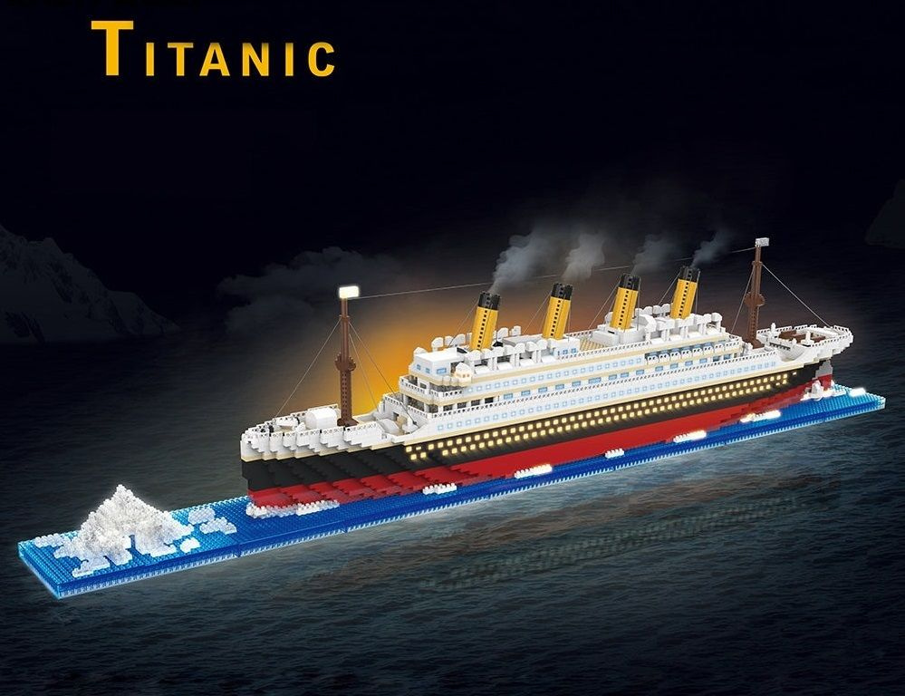 Конструктор набор Titanic мини блоки 3D Титаник 2684 детали #1