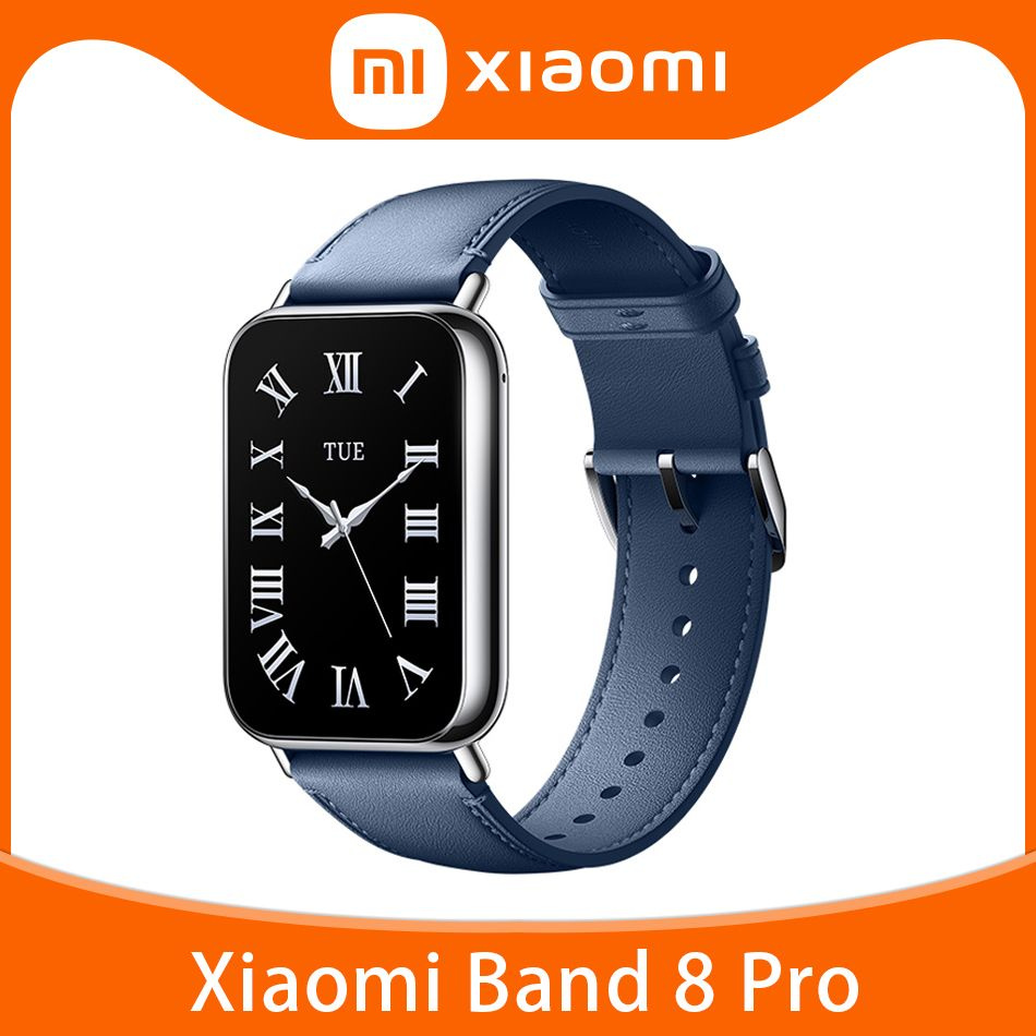 Xiaomi Умные часы Китайская версия Xiaomi Band 8 Pro Support GPS Blood Oxygen 150+ sports, 46mm, Синий #1