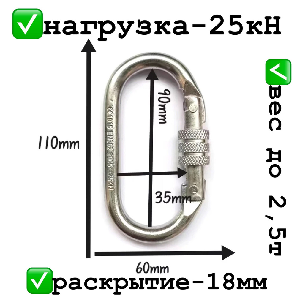 kOOka eXpert Карабин альпинистский, длина: 110 мм, 1 шт #1