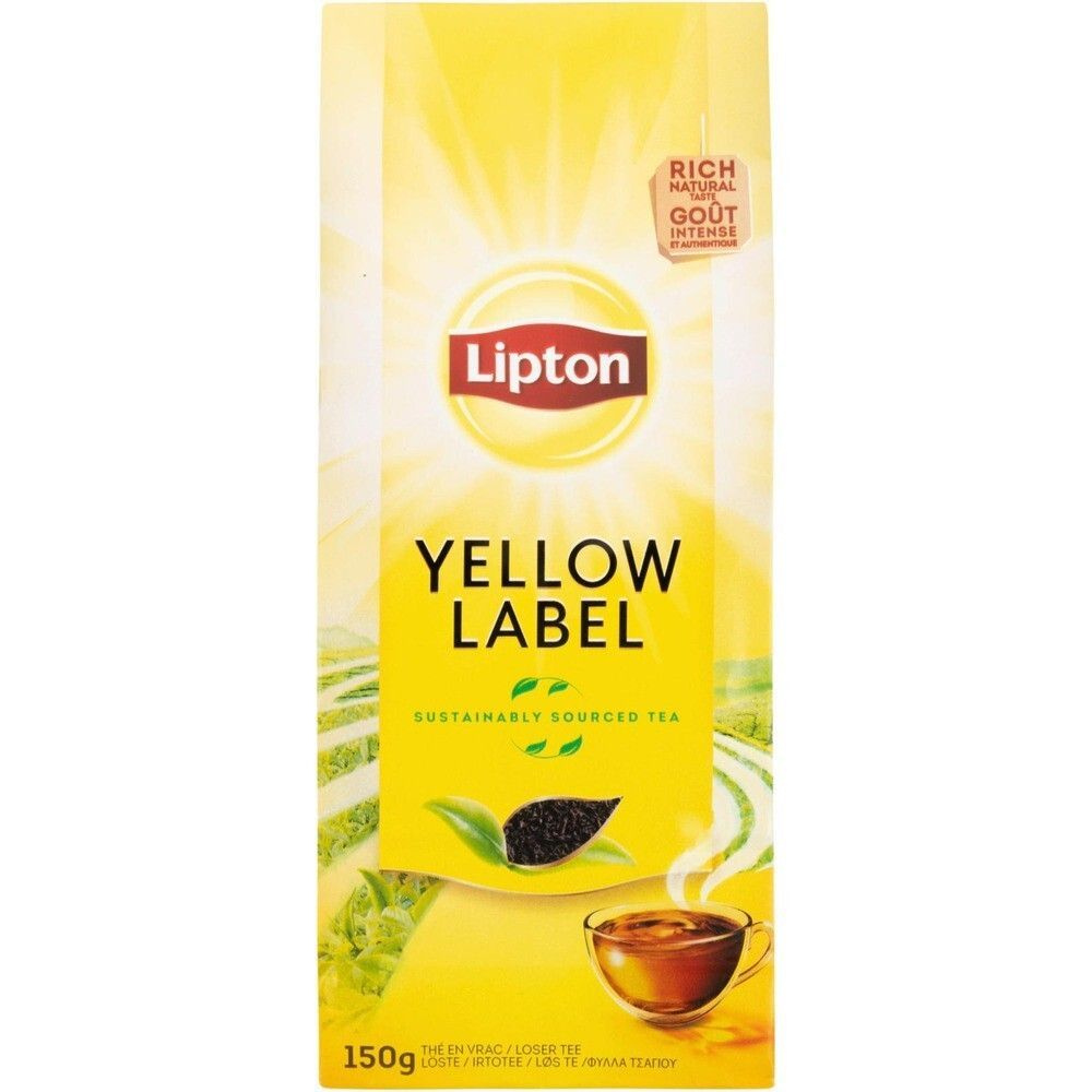 Чай черный рассыпной Lipton Yellow Label 150 г (Из Финляндии) #1