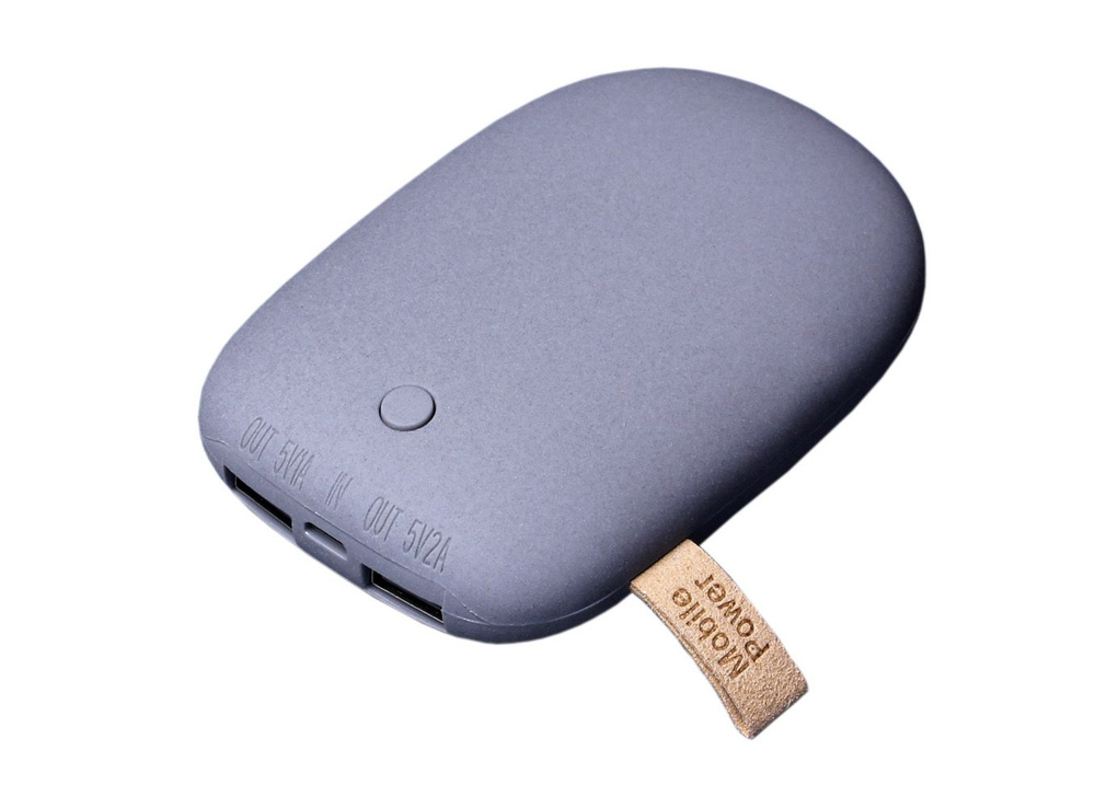 Внешний аккумулятор Внешний Soft touch аккумулятор в форме камня Stone Pebble на 7800 MAH, 7800 мАч, #1