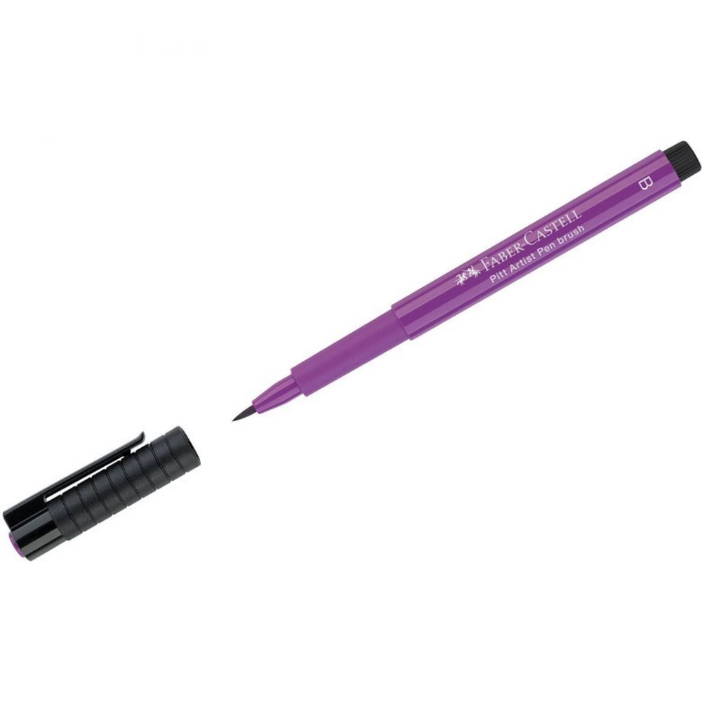 Ручка капиллярная Faber-Castell "Pitt Artist Pen Brush" цвет 134 малиновая, пишущий узел "кисть".  #1