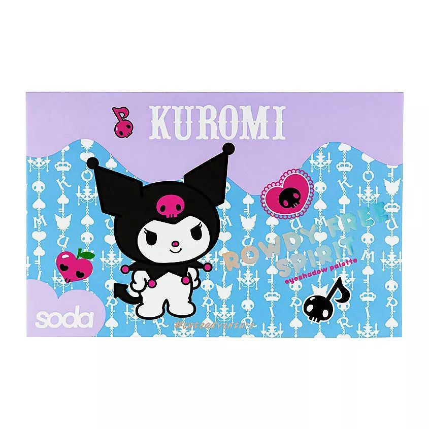 Kuromi Палетка теней ROWDY FREE SPIRIT #cuteadventure #1