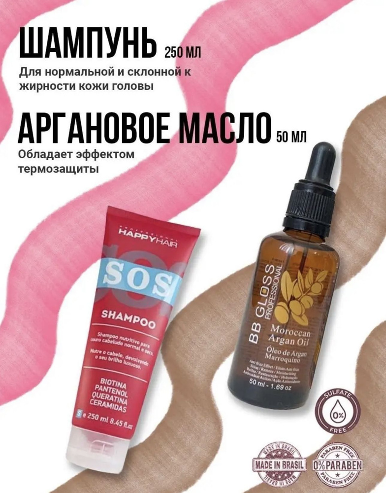 HAPPY HAIR Косметический набор для волос, 250 мл #1