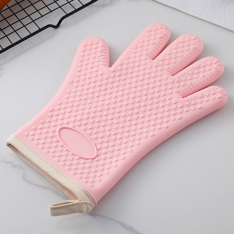 Рукавицы кухонные Joy.Yolife перчатки силиконовые утепленные с пальцами, термоизолирующие для кухни, #1