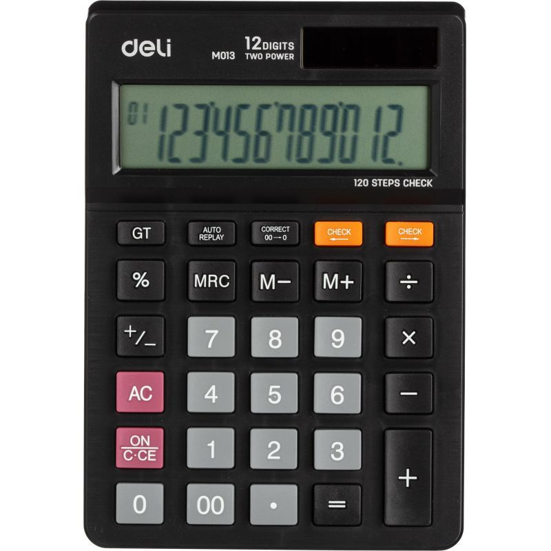 Калькулятор DELI 12 разр, черный EM01320 #1