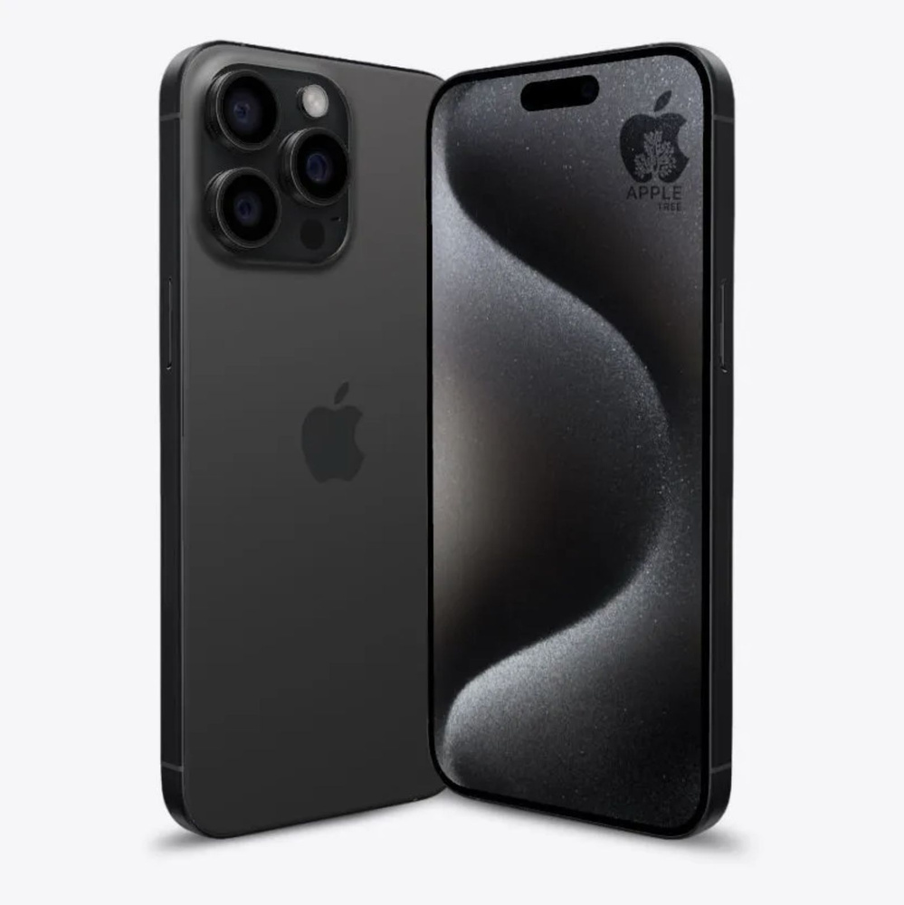 Apple Смартфон iPhone 15 Pro Титановый черный/Titanium black 8/128 ГБ, черный  #1