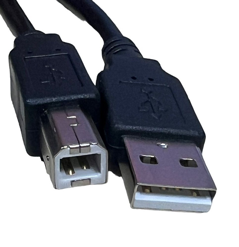 Кабель USB 2.0 Кабель для подключения принтера, МФУ, оргтехники USB A / USB  B , USB 2.0 - купить по низкой цене в интернет-магазине OZON (1189976310)