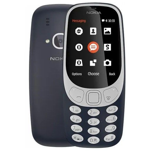 Nokia Мобильный телефон 3310 DS, серый, синий #1