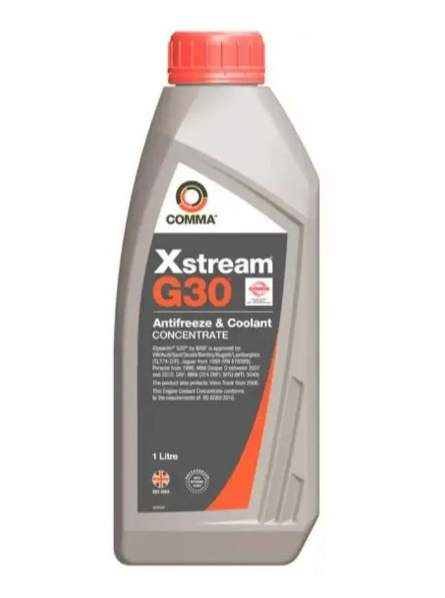 Антифриз Comma G12+ XSTREAM G30 CONCENTRATED ANTIFREEZE концентрат 1л XSR1L купить по выгодной