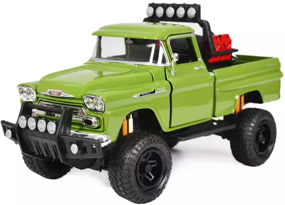 Модель машины Off-Road Truck - 1958 Chevrolet (Chevy)Apache Fleetside Pickup 1:24 #1