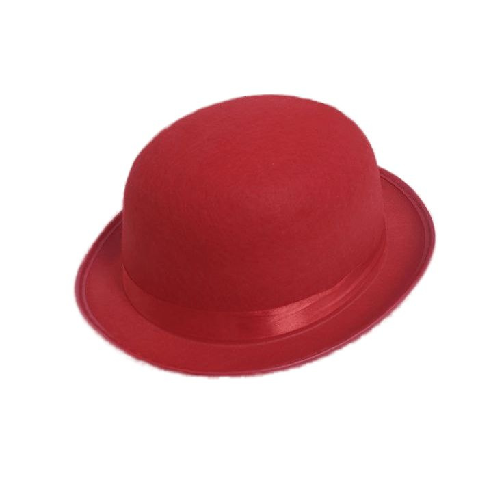 Шляпа Котелок, красный #1